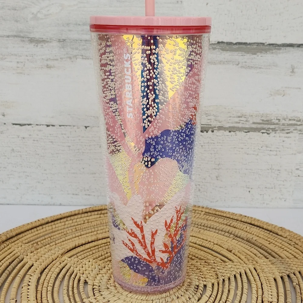 STARBUCKS CORAL REEF VENTI TUMBLER - Picture 10 of 11